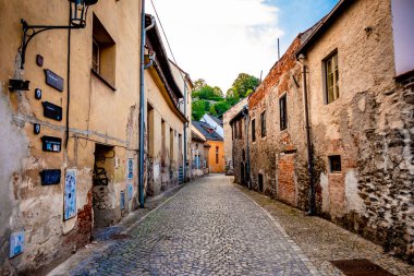 Cesky Krumlov Eski sokak görünümü