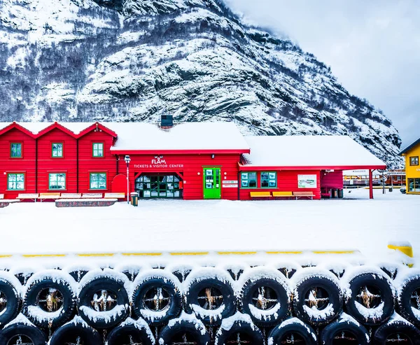 Kolej Flam w Norwegii — Zdjęcie stockowe