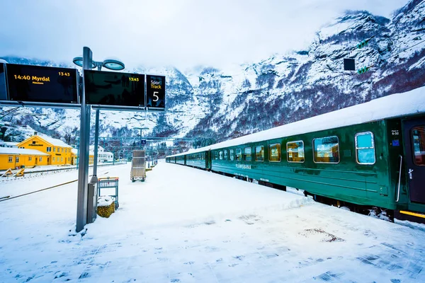 Σιδηρόδρομος Flam σε Νορβηγία — Φωτογραφία Αρχείου