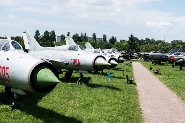 Jet in Aviation Museum in Krakow — Stock Photo, Image