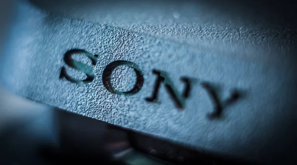 Sony marca inscripción primer plano —  Fotos de Stock