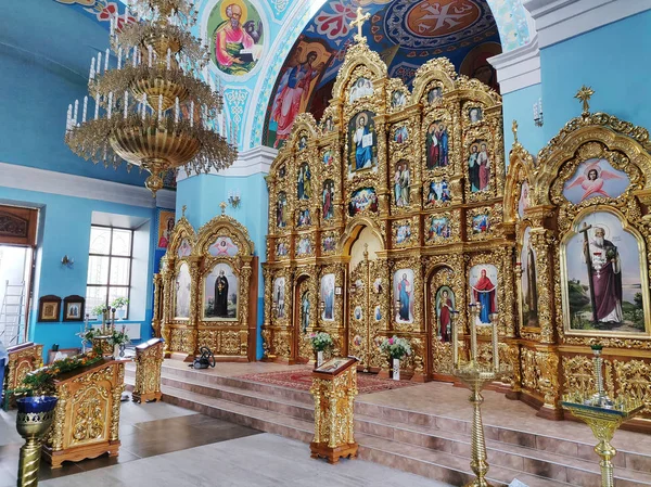 Inside interier of the Svyato-Pokrovskyy cathedral — Stock Photo, Image