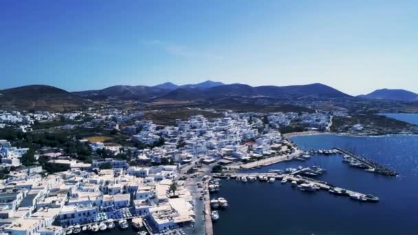 Повітряний постріл грецького острова — стокове відео