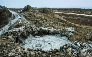 Mud volcanoes of Gobustan clipart