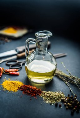 Yağ ile renkli baharat