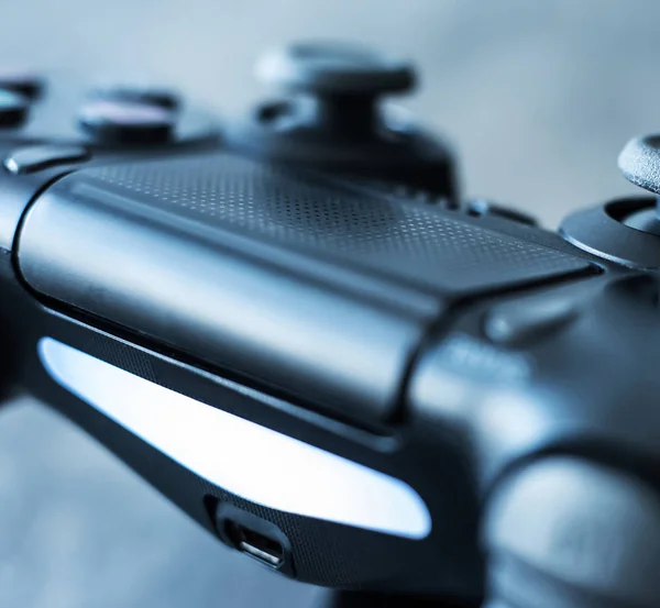 Authentic dualshock game controller close-up — Stock Photo, Image