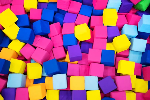 Fundo colorido de cubos macios — Fotografia de Stock