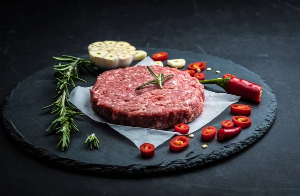 Ground beef meat steak for burger — Stock Photo, Image