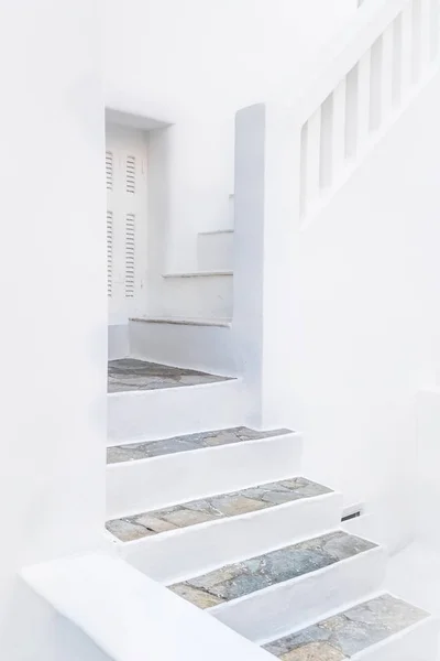 Kő fehér lépcső — Stock Fotó