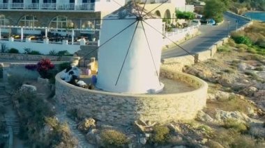 Paros adasının havadan görünüşü