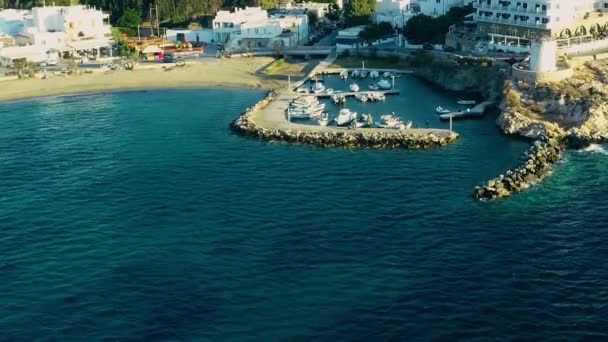 Vista aérea de la isla de Paros — Vídeo de stock