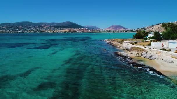 Vista aérea de las islas griegas — Vídeo de stock
