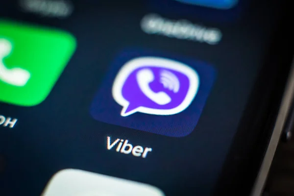 Ikona aplikacji Viber — Zdjęcie stockowe