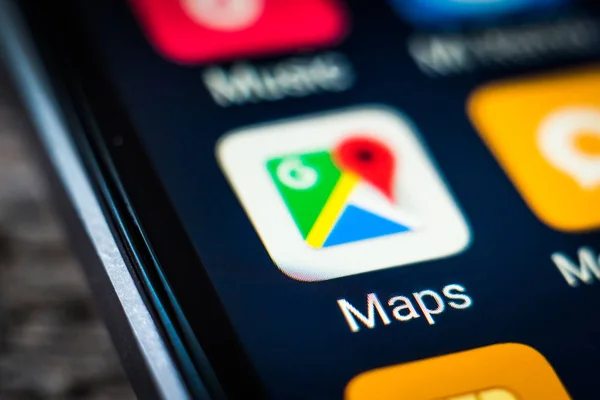Alkalmazás ikonjára google maps — Stock Fotó