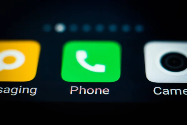 Teléfono icono de la aplicación — Foto de Stock