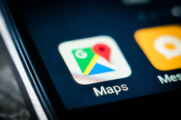 Ansøgning ikon google maps - Stock-foto