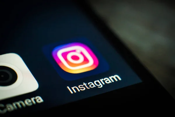 Програма instagram значок — стокове фото