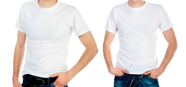 Man i vit t-shirt — Stockfoto