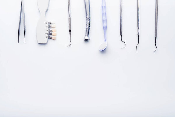 dental tools with copy space