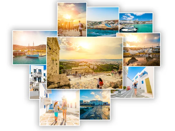 Collage de lugares de interés de Grecia —  Fotos de Stock
