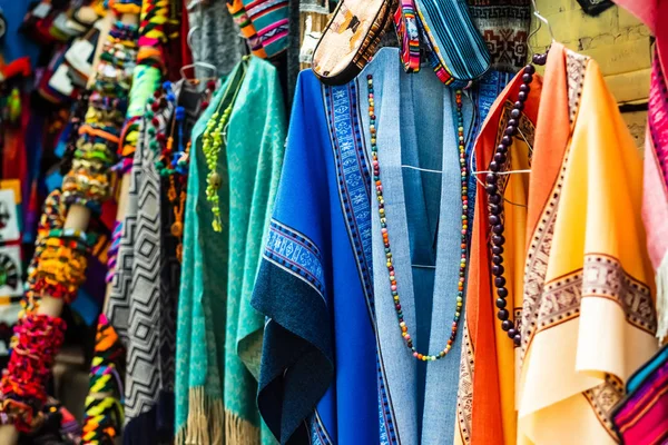 Hanging colorful dresses — Stock Photo, Image