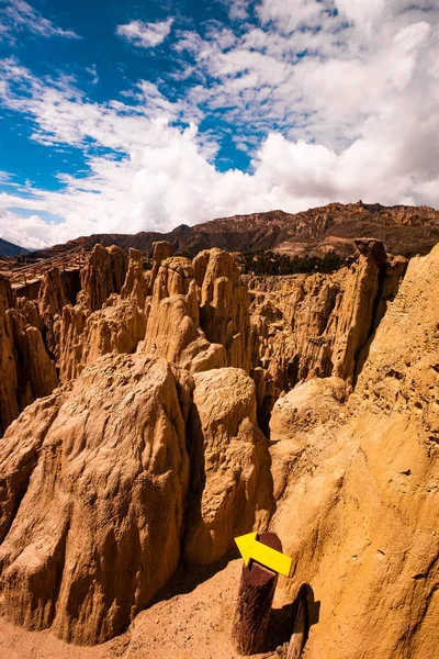 Moon Valley scenery near La Paz in Bolivia — Stock Photo, Image