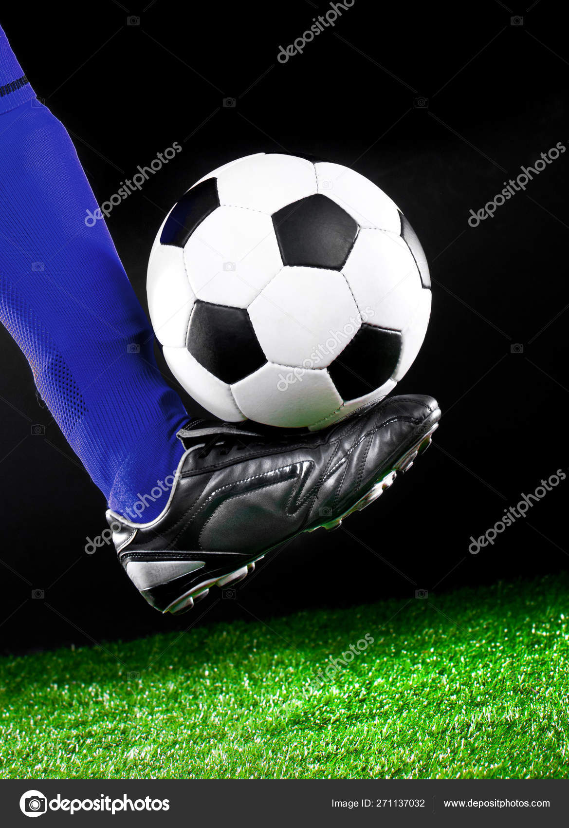 Soccer ball on the football field Stock Photo by ©GekaSkr 271137032 