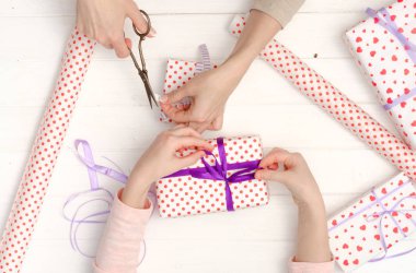 Mevcut kutuları dekorasyon için tatil