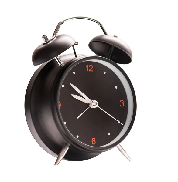 Reloj despertador negro — Foto de Stock