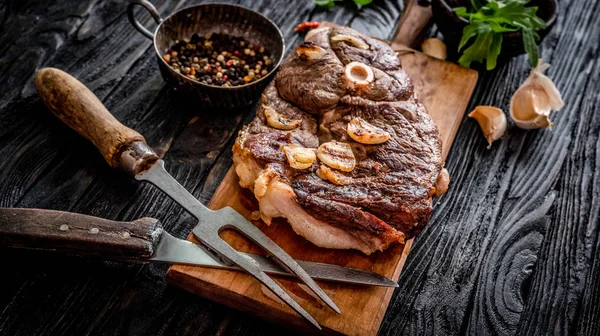 Grilled meat on a table — Stock Photo, Image