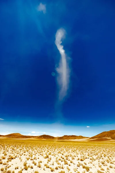 Tornado Sunshine Boliviaanse woestijn — Stockfoto