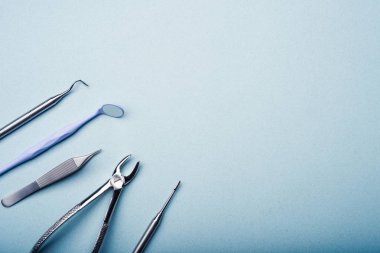 Kopya alanı ile diş çelik aletleri