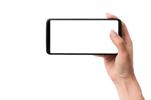 A fekete smartphone a design sablon — Stock Fotó