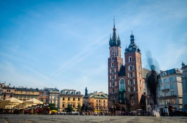 Krakow şehir merkezi meydanı