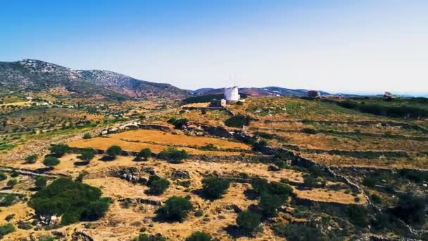 Luchtfoto van het landschap — Stockvideo