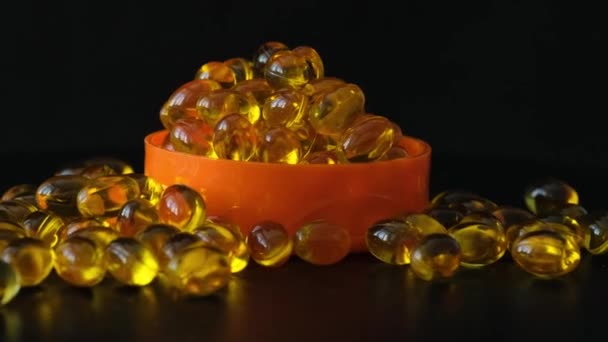 D3 vitamini hapları — Stok video
