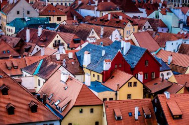 Krumlov binalarının döşemeli çatıları