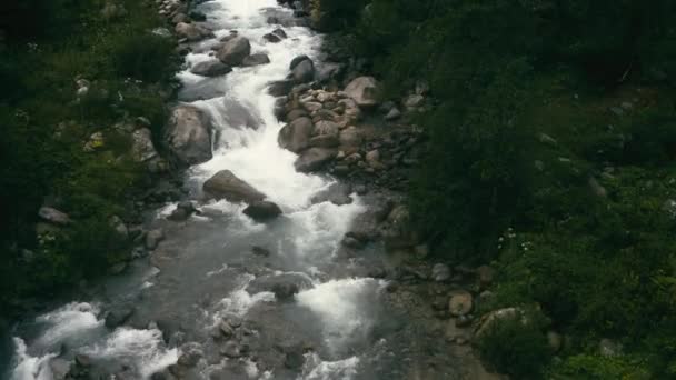 アルプスの美しい渓流 — ストック動画