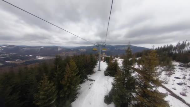 滑雪场电梯 — 图库视频影像