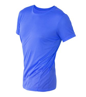 Görünmez manken üzerinde mavi tişört şablonu