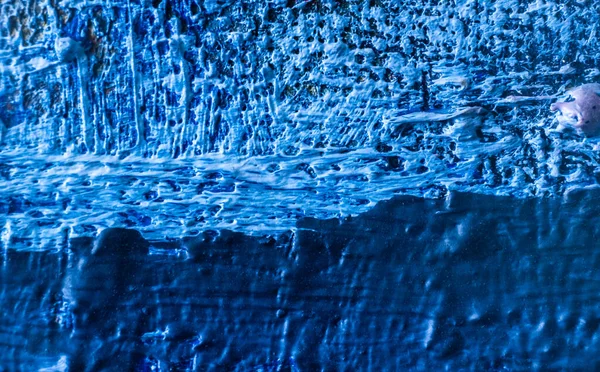 Textura de tinta de óleo azul abstrato — Fotografia de Stock