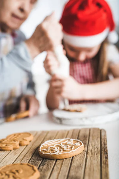 Primo piano dei biscotti al forno — Foto Stock