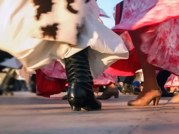 Arjantin'de gaucho y paisana dans folklor 