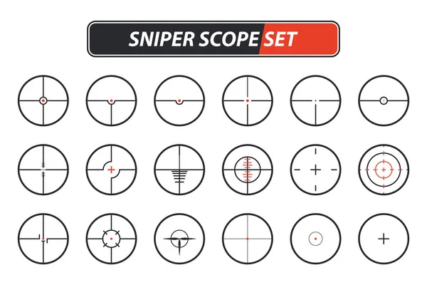 Conjunto de diferentes iconos de alcance de francotirador . Vectores De Stock Sin Royalties Gratis