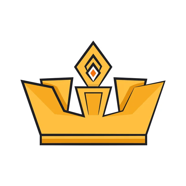 Wektor symbol korona kreskówka — Wektor stockowy