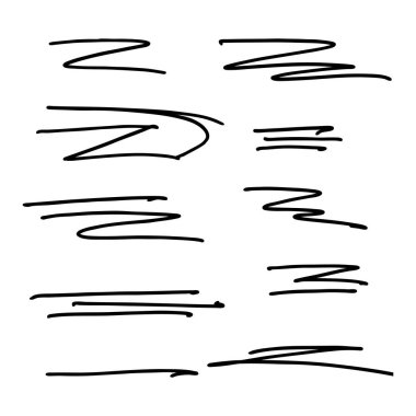 Vektör toplama el çizilmiş çizgiler.