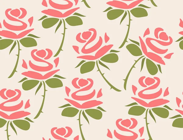 Rosenblüten. Floraler Hintergrund — Stockvektor