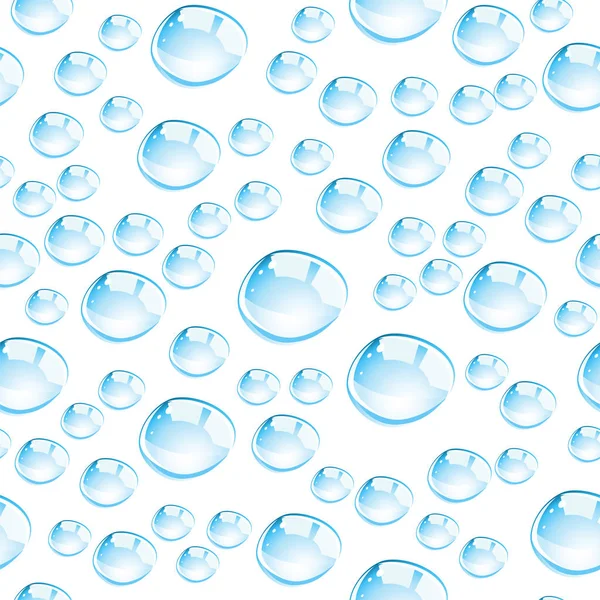 Seamless pattern with water drops — Stock Vector