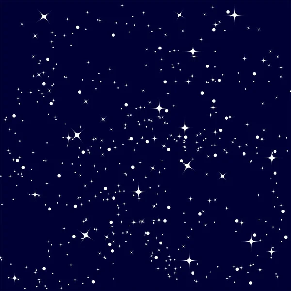 Cielo nocturno estrellado — Vector de stock