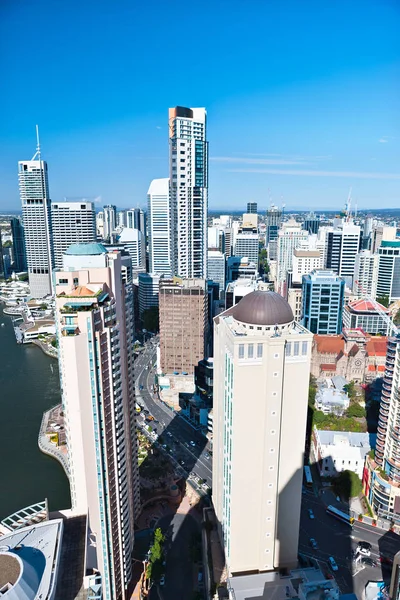 Brisbane City, Queensland, Australia ha mostrado edificios modernos — Foto de Stock
